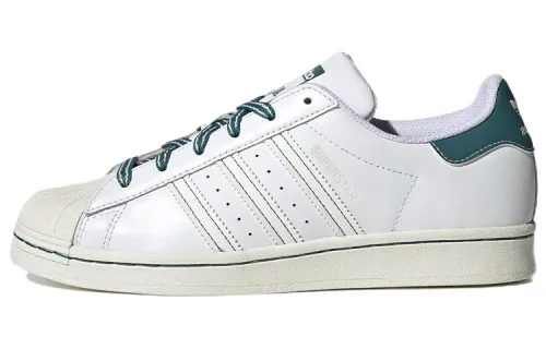 Adidas Originals Superstar Collection Comfortable Low top Skateboard Shoes Women's Green White
