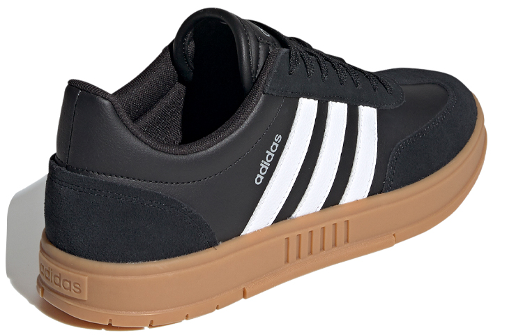 Кеды adidas neo Gradas (черно-бело-коричневые) — Чёрный / белый / коричневый — фото 4