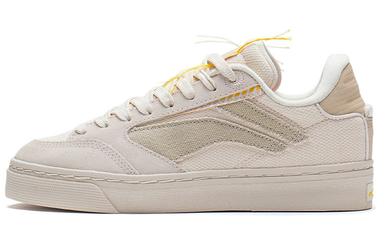 Li Ning Wave 180 Low Slip Resistant, Abrasion Resistant, Lightweight Low top Skateboard Shoes Men's Eggnog Gray
