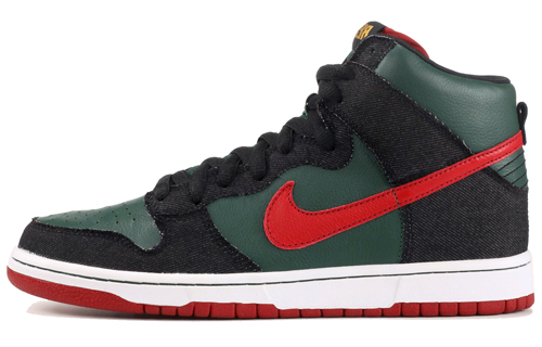 Мужские кроссовки Nike Nike Dunk SB Premium SB RESN (красно-зеленые)
