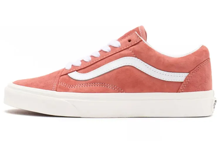 Vans Unisex Pig Suede Old Skool Sneakers Red