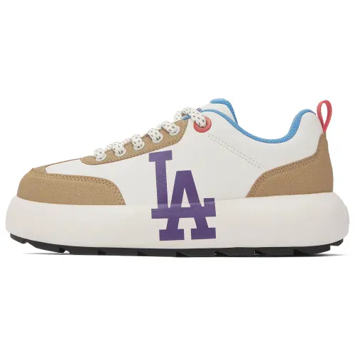 MLB Chunky Classic Thermal Slip Resistant Abrasion Resistant Height Increasing Skateboard Shoes Unisex Camel