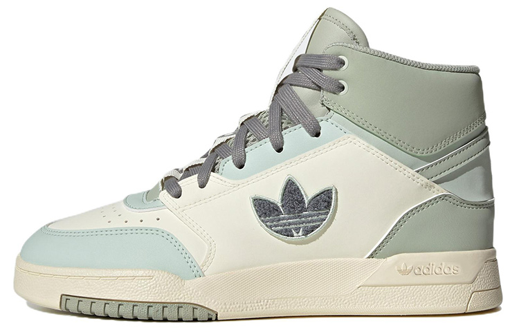 Женские кроссовки adidas adidas originals Drop Step XL (белые со светло-зеленым и темно-зеленым)
