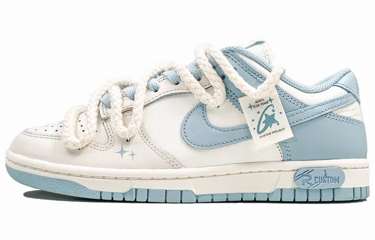 Nike Dunk Low top Skateboard Shoes Women's Milk Blue