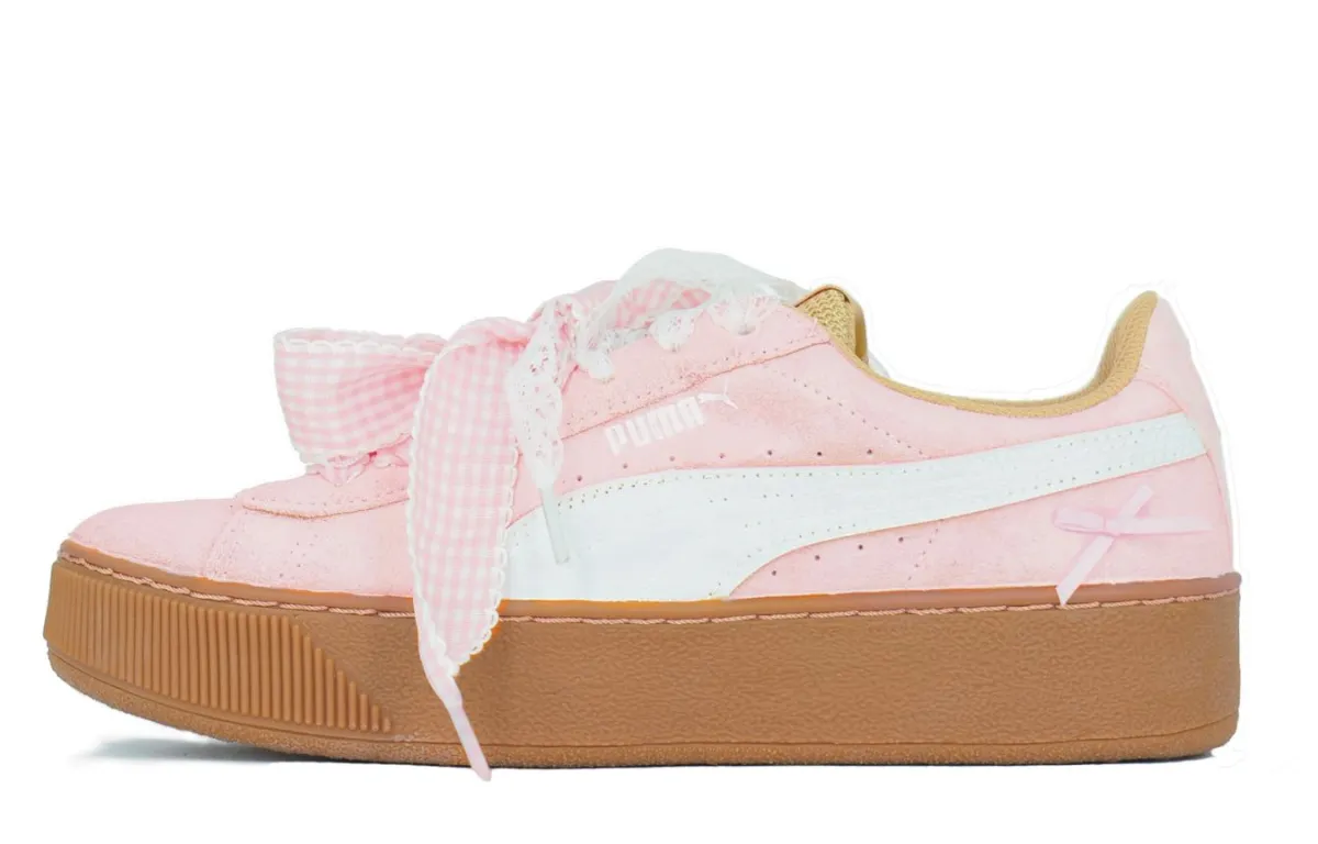 PUMA Vikky Platform Street Rose Coverage Low top Skateboard Shoes Unisex Pink