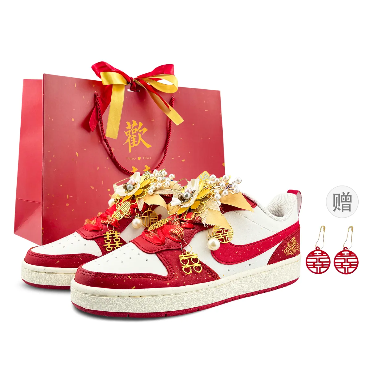 Nike Court Borough Abrasion Resistant Low top Skateboard Shoes Women's Carmine