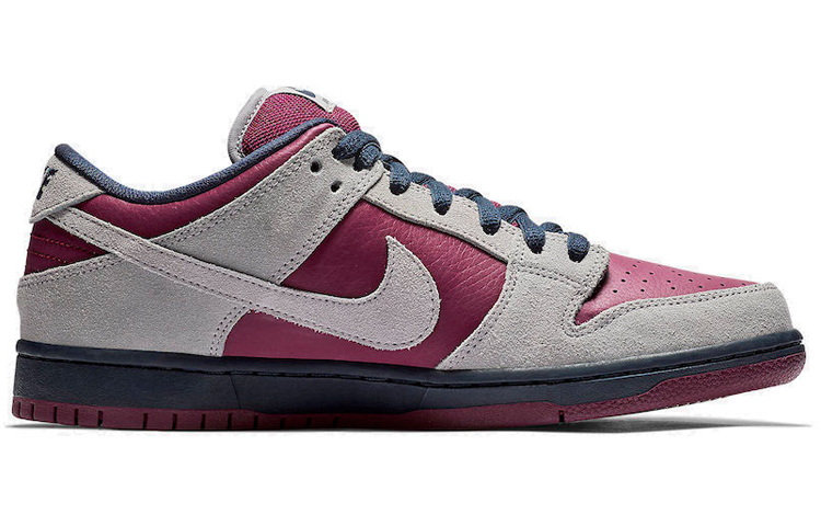 Кроссовки Nike Dunk SB Pro "True Berry" — 波尔多红/灰/黑 — фото 2