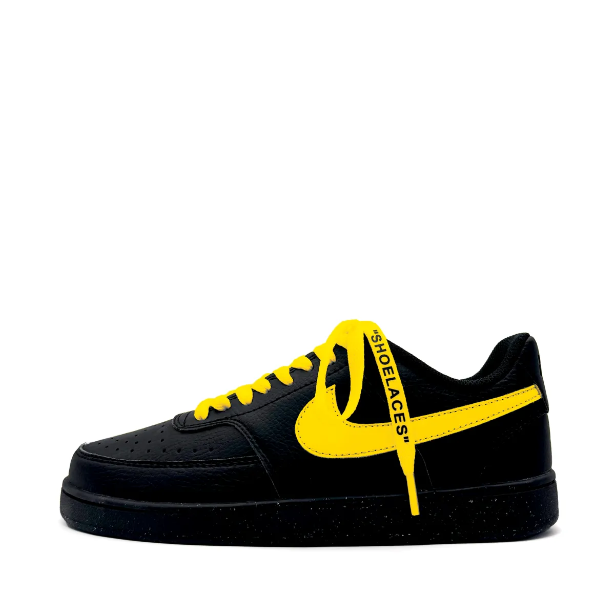 Nike Court Vision Abrasion Resistant Low top Skateboard Shoes Unisex Yellow