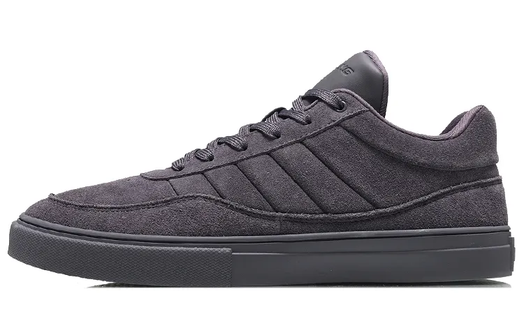Li Ning Cow Suede Slip Resistant Lightweight Balance Abrasion Resistant Low top Skateboard Shoes Unisex