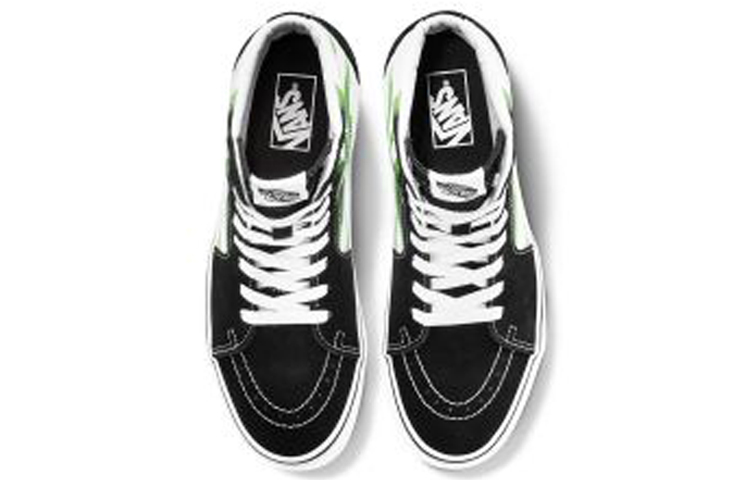 Кеды Vans SK8 (черно-зеленые) — Чёрныйзелёный — фото 5