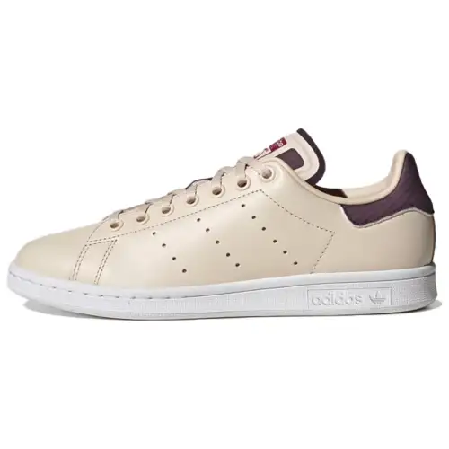 Adidas Originals Stan Smith Skateboard Shoes Women's Low Top White/Purple/Yellow