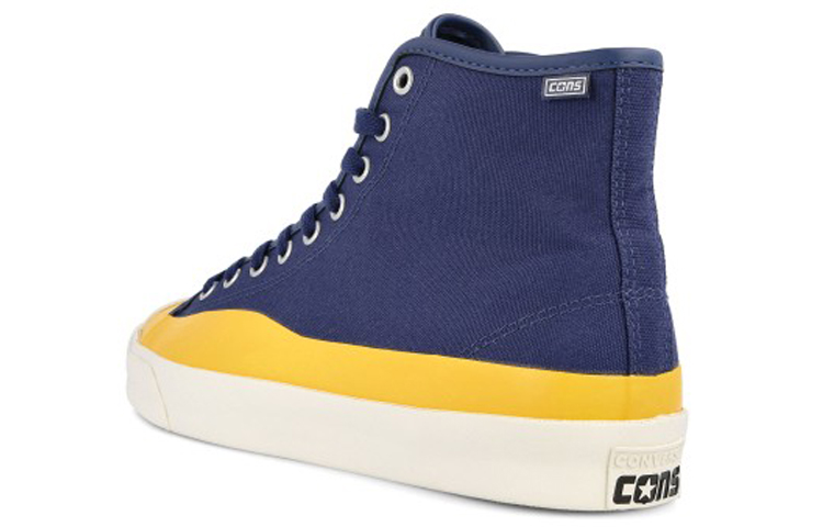 Кеды POP Trading x Converse Jack Purcell Pro PTC Hi (сине-желтые) — фото 4