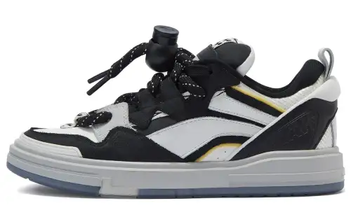 Li Ning Slip Resistant Abrasion Resistant Low top Skateboard Shoes Men's Black