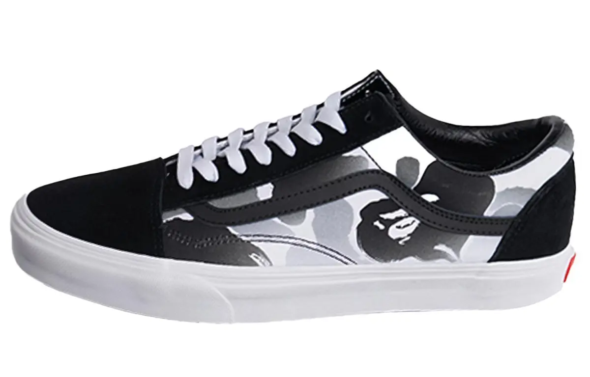 Bape x Vans Old Skool Cushioning Abrasion Resistant Lightweight Cushioning Abrasion Resistant Lightweight Low top