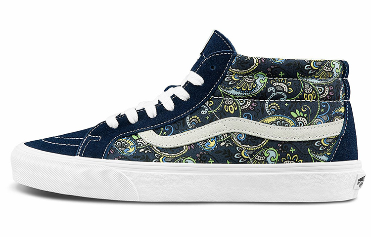 Sk8 Vans-Mid Reissue 'Paisley - Dress Blues'