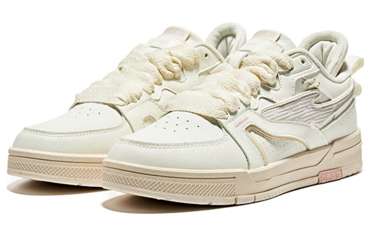 Erke Starlight Abrasion Resistant Breathable Abrasion Resistant Breathable Low top Skateboard Shoes Women's White Gray