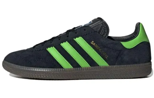 Samba Adidas Originals Deco Spezial 'Black Lucid Lime Gum'