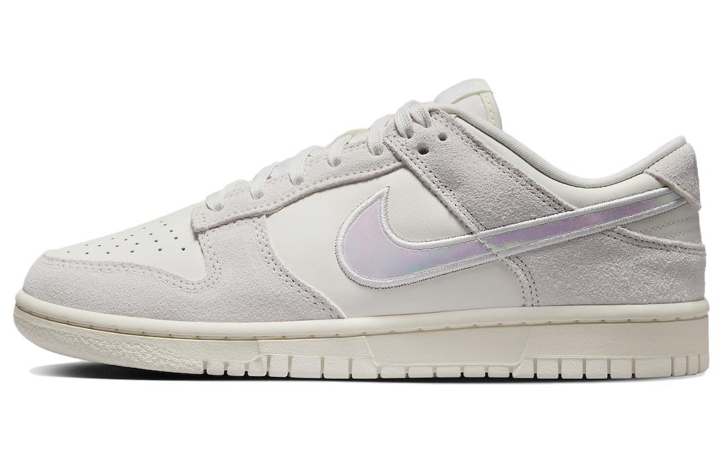 Женские кроссовки Nike Nike Dunk Low WMNS “Iridescent Swoosh” (бежево-серые)