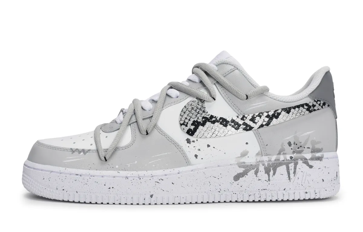 Nike Air Force 1 Skateboard Shoes Unisex Low Top White/Gray