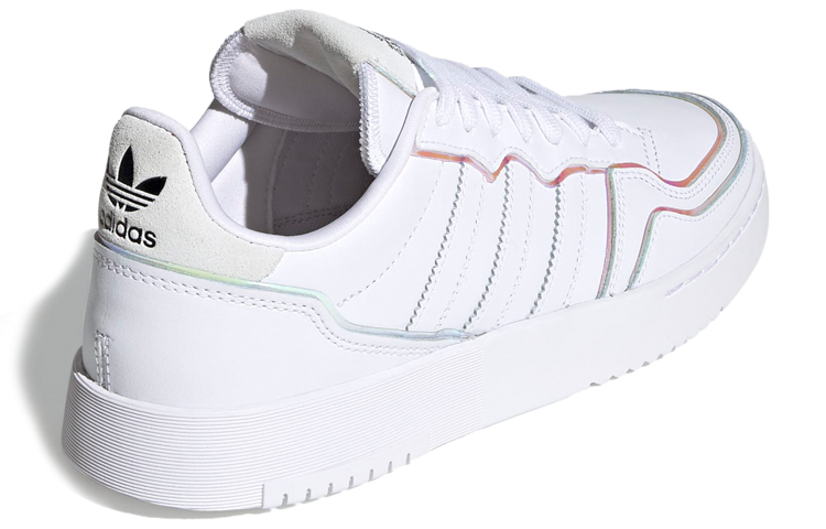 Женские кеды adidas originals Super Court (белые с цветными деталями) — 白/彩 — фото 4
