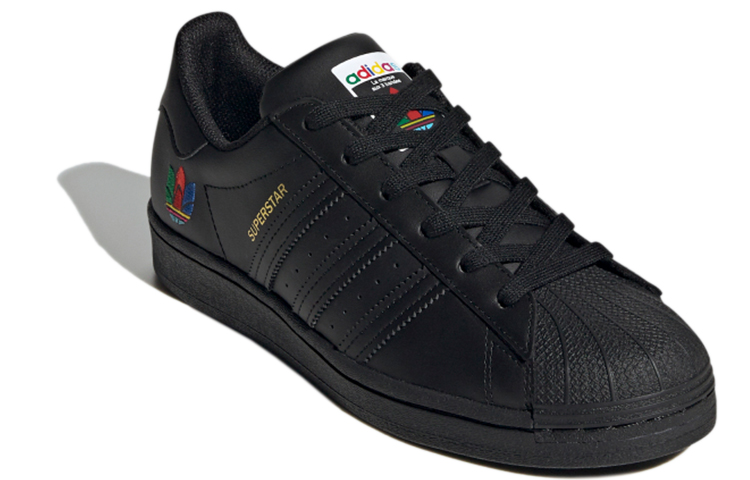 Женские кеды adidas originals Superstar (черные) — фото 3