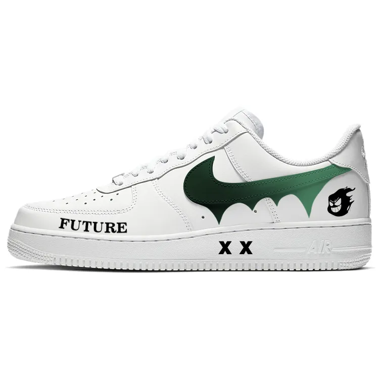 Nike Air Force 1 Skateboard Shoes Women's Low Top Black/White