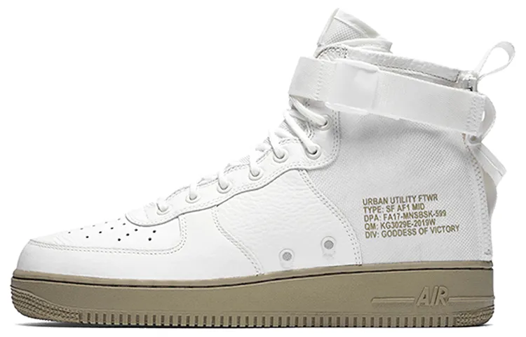 Nike Sf Air Force 1 Mid Ivory Olive