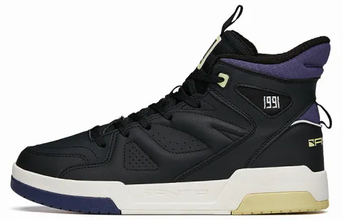 Anta High top Skateboard Shoes Men's Black