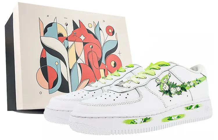 Nike Air Force 1 Low top Skateboard Shoes GS Green