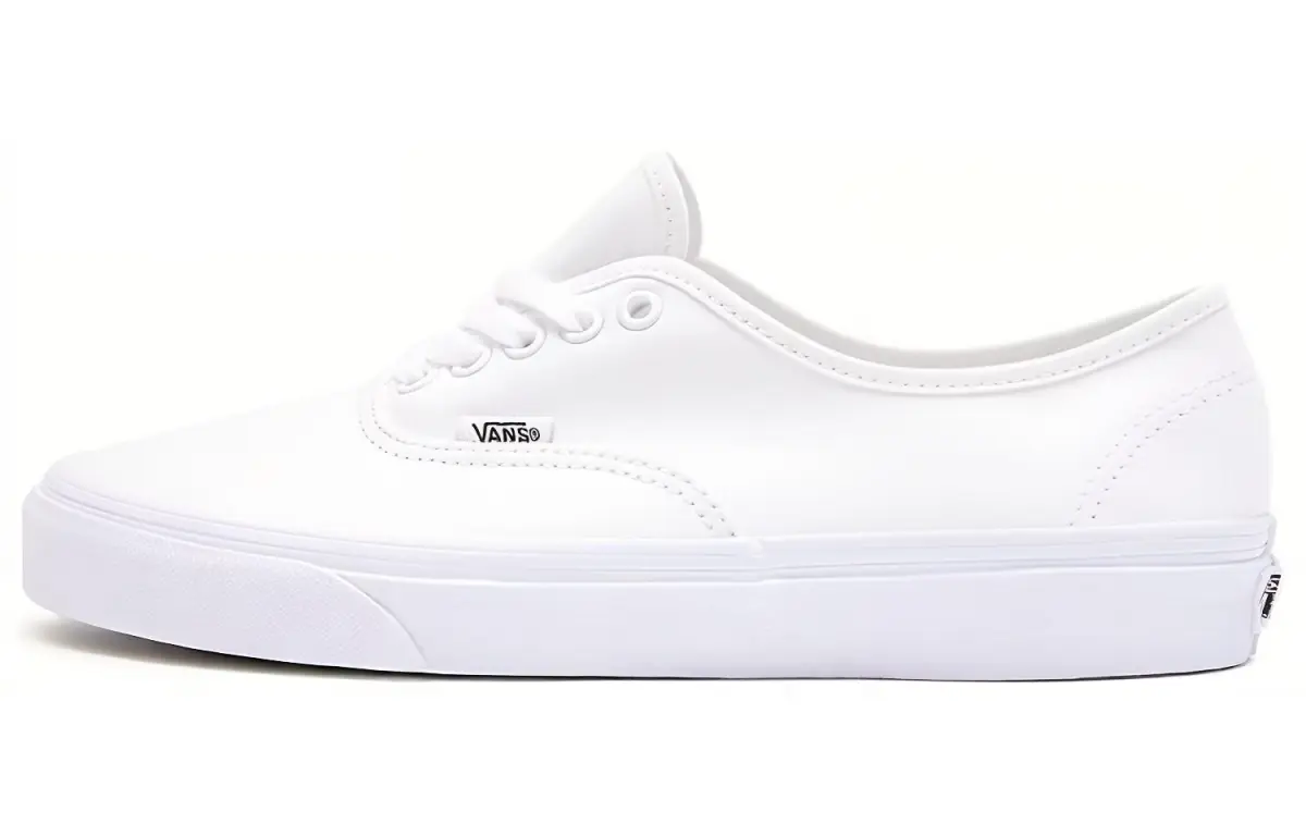 Vans Authentic True White Lightweight Breathable Low top Skateboard Shoes Unisex White