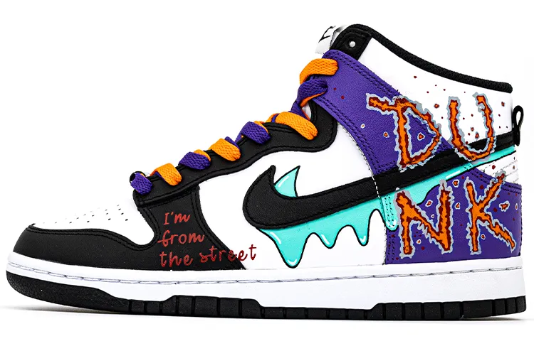 Nike Dunk Slip Resistant Abrasion Resistant Slip Resistant Abrasion Resistant High top Skateboard Shoes Men's