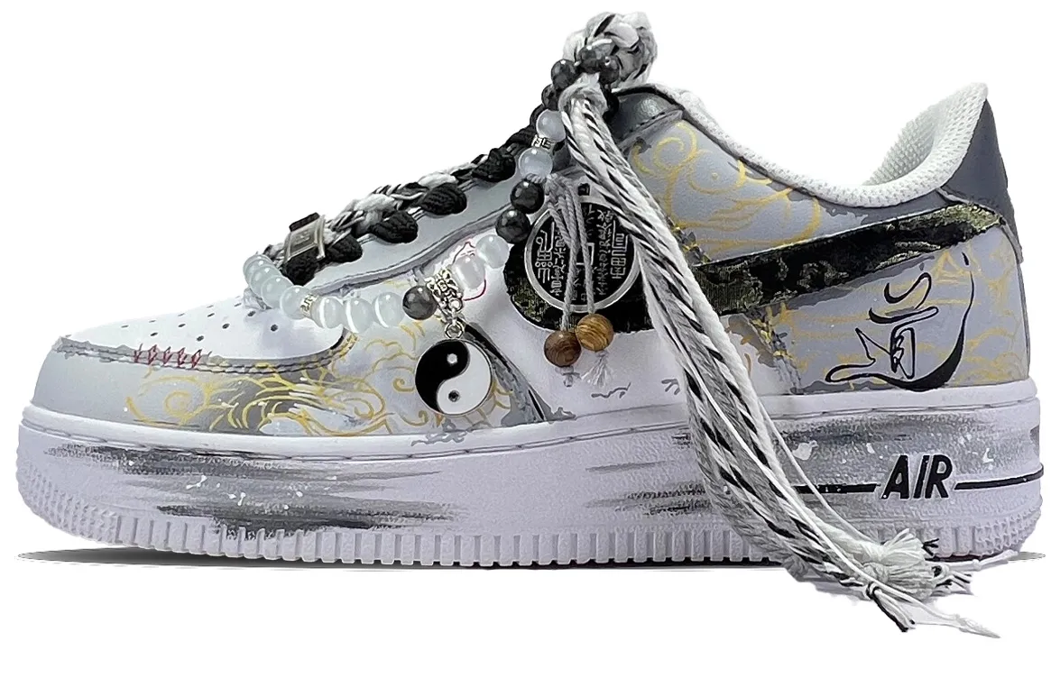 Nike Air Force 1 Slip Resistant Abrasion Resistant Slip Resistant Abrasion Resistant Low top Skateboard Shoes Unisex