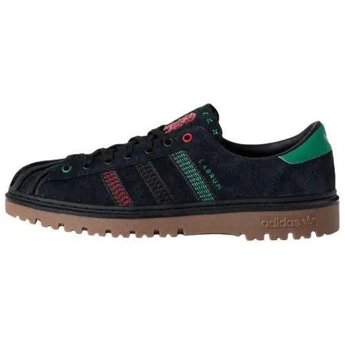 LABRUM x Adidas Originals SUPERSTAR Abrasion Resistant Low top Skateboard Shoes Unisex Black