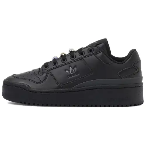 Adidas Originals Forum Bold Soft And Comfortable Low top Skateboard Shoes Women's Black