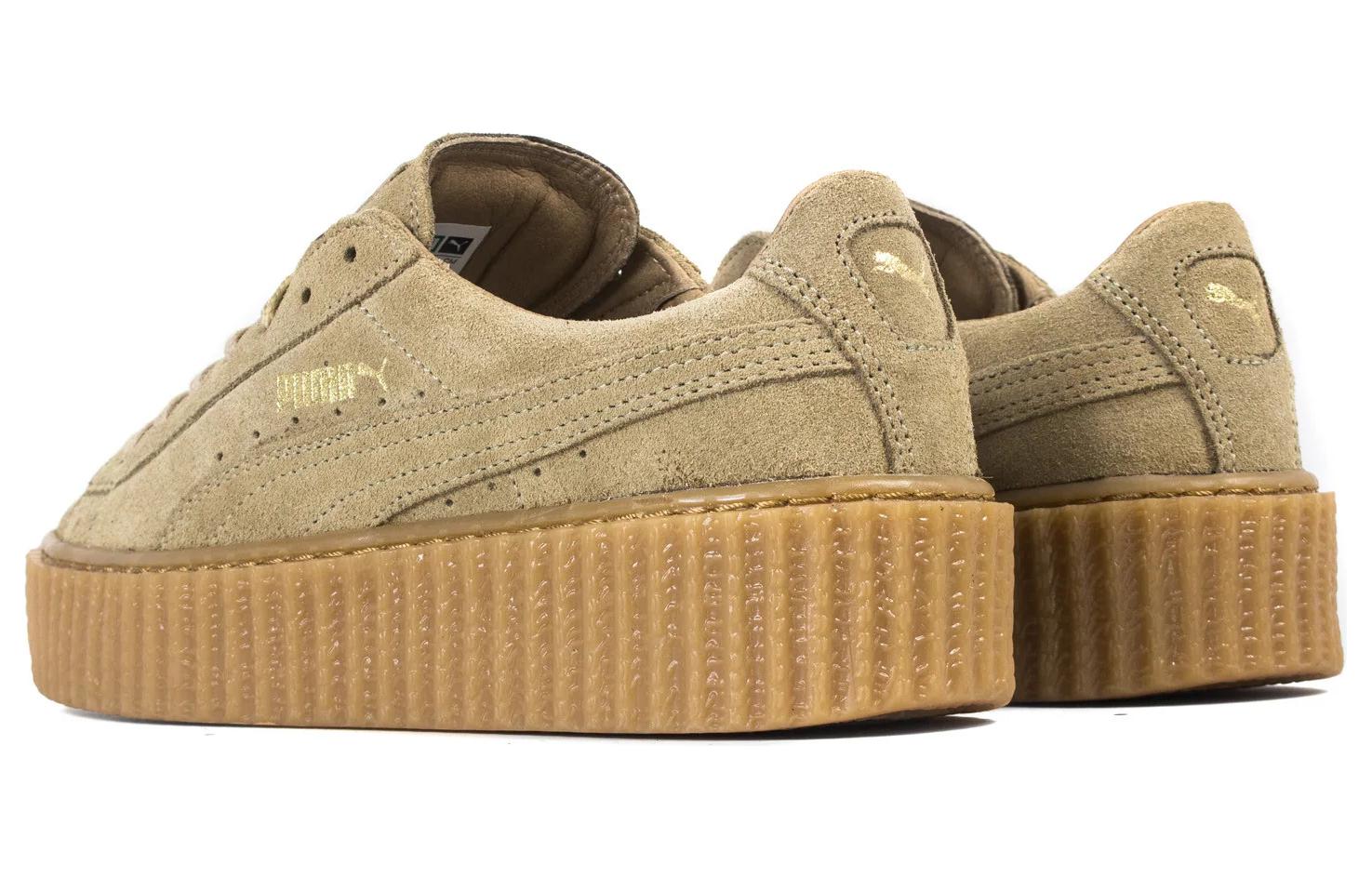 Кеды PUMA Suede Creeper Rihanna Fenty (бежевый) — фото 3