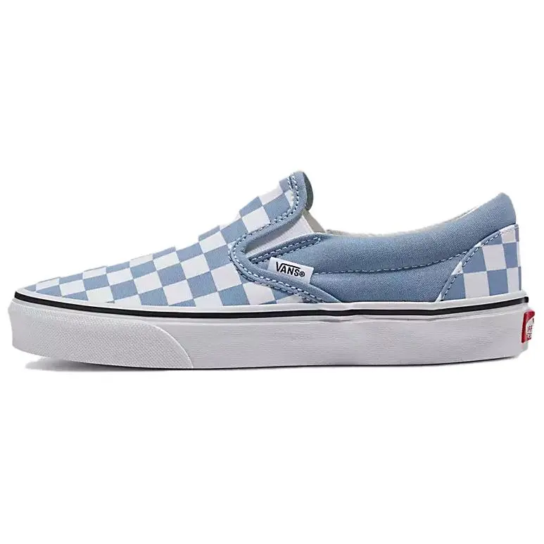 Slip-On Classic Vans 'Color Theory Checkerboard - Dusty Blue'