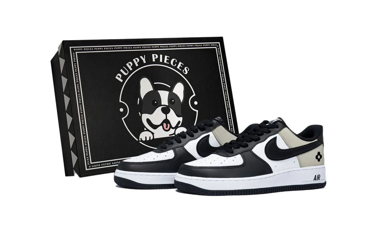 Nike Air Force 1 Iris Haze, Special Shoe Box Slip Resistant Low top Skateboard Shoes Men's White Gray