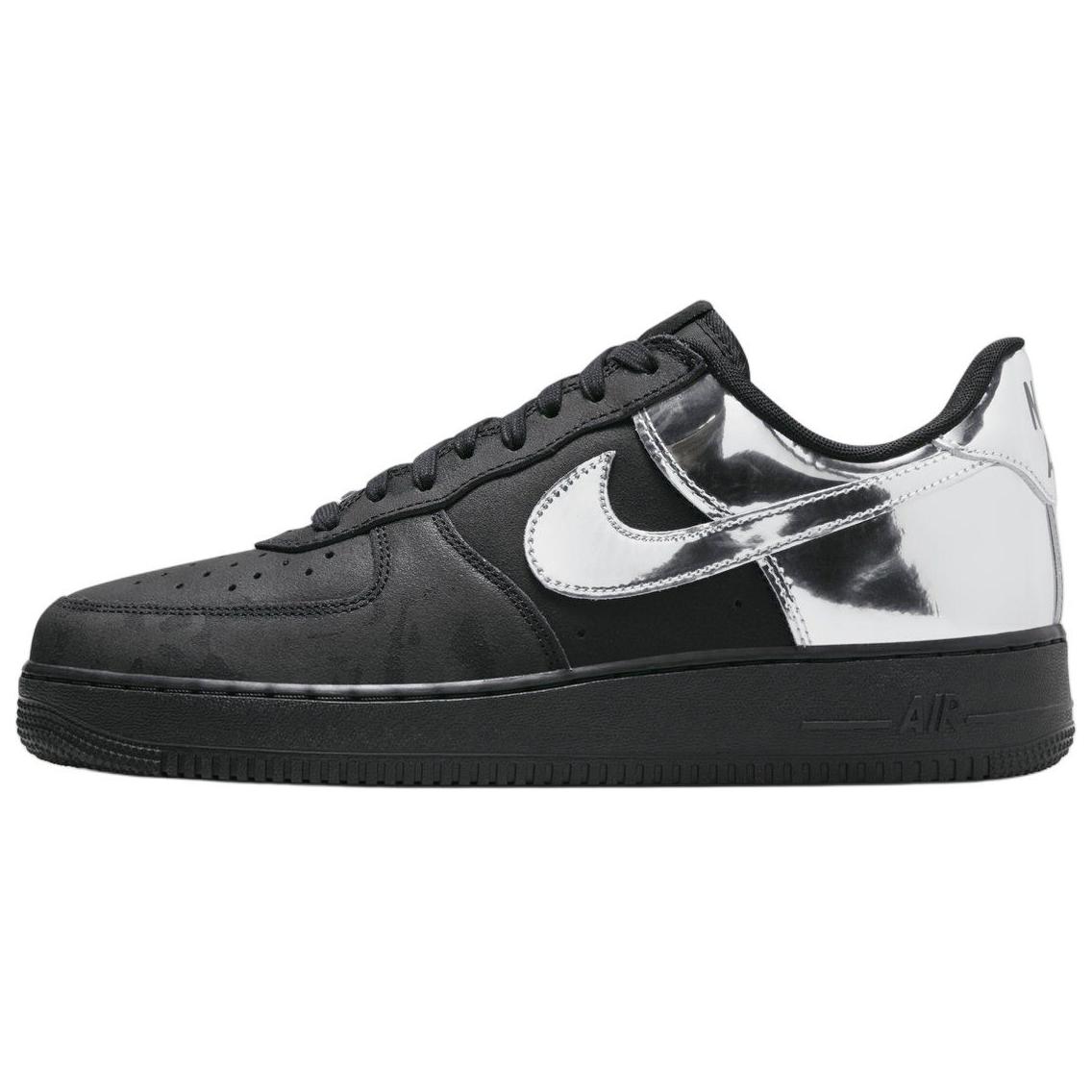 Мужские кроссовки Nike Air Force 1 (черно-белые)