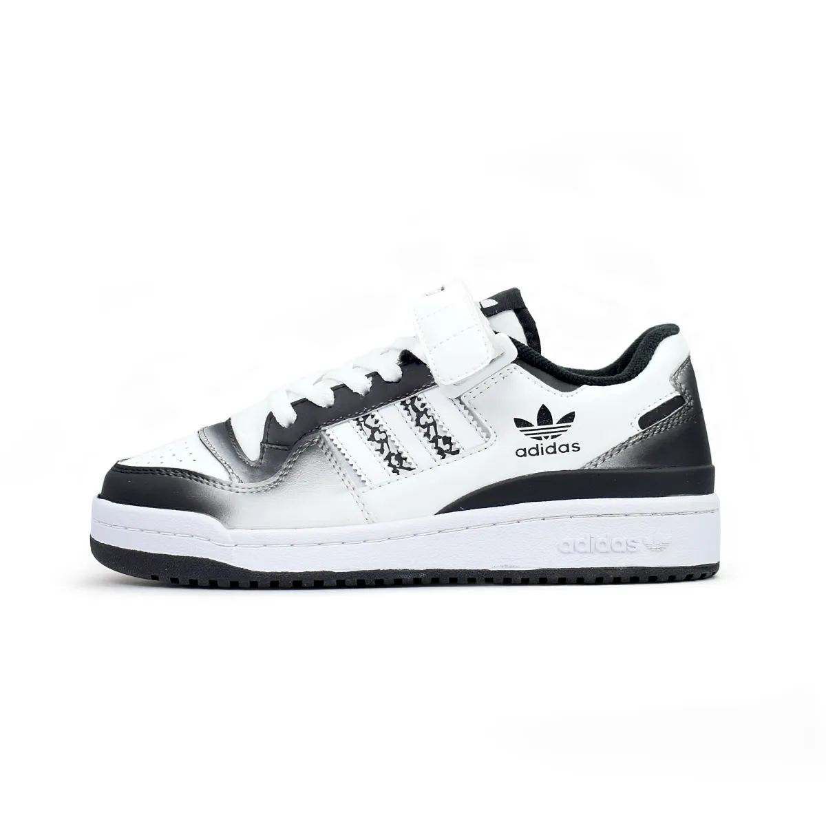 Adidas Originals FORUM Abrasion Resistant Low top Skateboard Shoes Unisex Black White