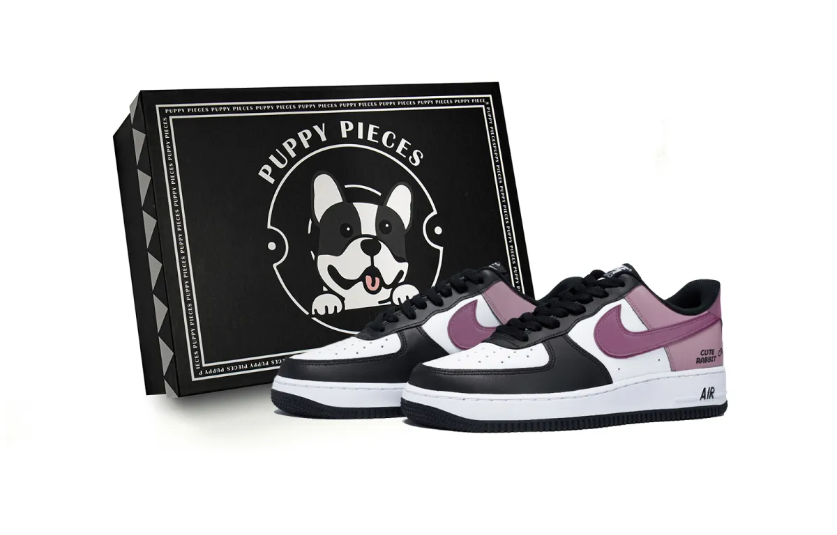 Nike Air Force 1 Low top Skateboard Shoes Men's White Pink Purple