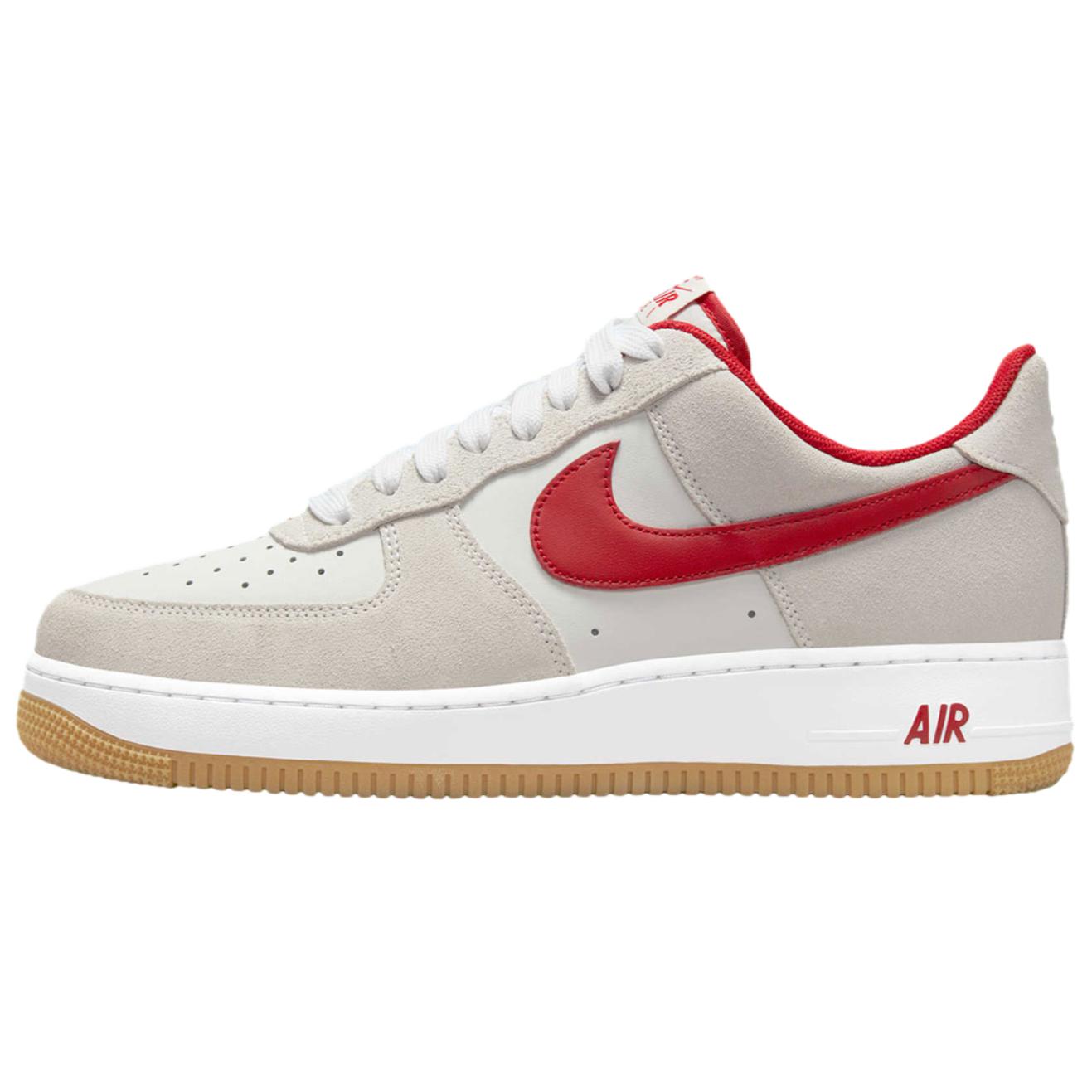 Кроссовки Nike Air Force 1 (бежево-красные)