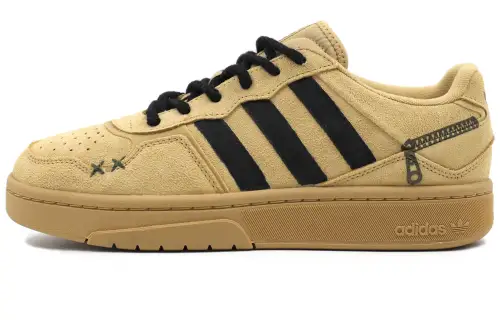 Adidas Originals Courtic Cushioning, Wear Resistant Low top Skateboard Shoes Unisex Wheat