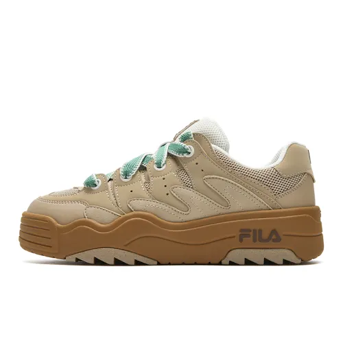 FILA Rosetta Abrasion Resistant Lightweight Breathable Height Increasing Low top Skateboard Shoes Women's Brown