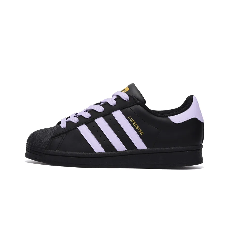 Adidas Originals SUPERSTAR Slip Resistant Abrasion Resistant Low top Skateboard Shoes Unisex Black