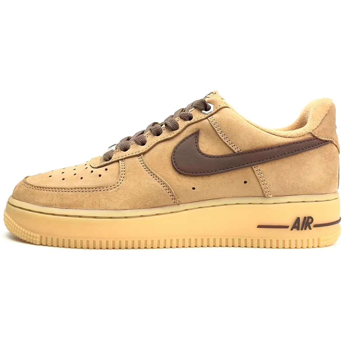 Nike Air Force 1 Slip Resistant, Abrasion Resistant, Lightweight Low top Skateboard Shoes Unisex Brown