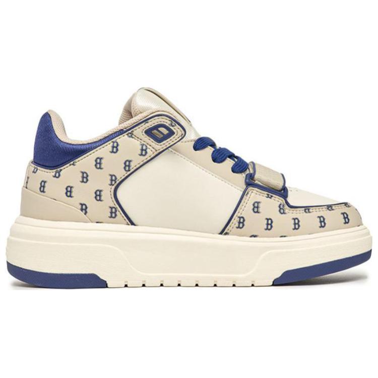 MLB Chunky Liner Basic Mid top Skateboard Shoes Unisex Brown White Blue