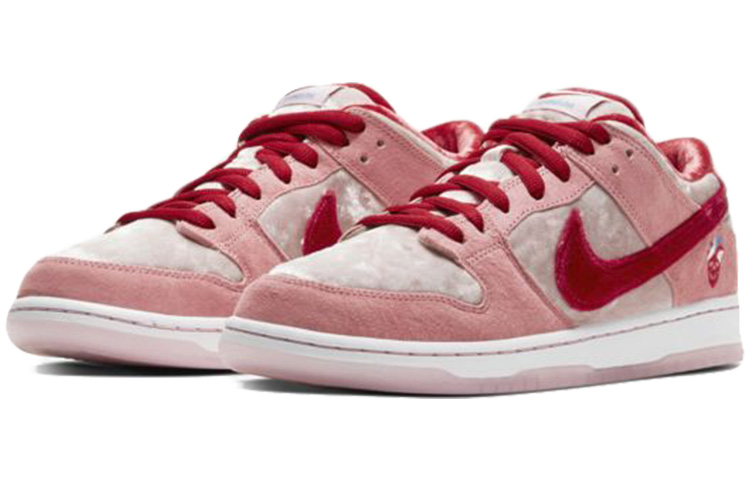 Кроссовки Nike Dunk SB Pro QS (розово-белые) — Розовый — фото 3