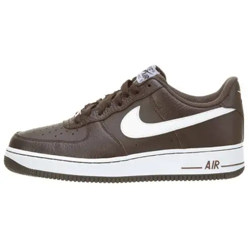 Nike Air Force 1 Cow Split Leather Slip Resistant Abrasion Resistant Low top Skateboard Shoes Men's Coffee