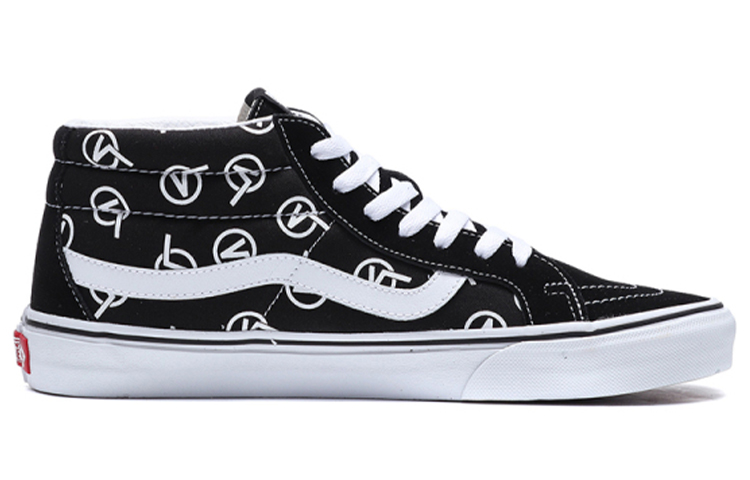 Кеды Vans SK8 Logo (черно-белые) — Чёрный / белый — фото 2
