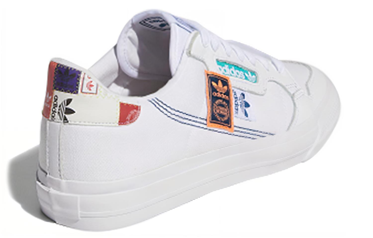 Унисекс кеды adidas originals Continental Vulc (бело-сине-зеленые) — фото 4